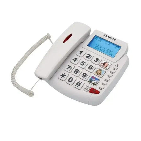 MAJESTIC TELEFONO BILLY 200 3 MEMORIE DIRETTE CON VIVAVOCE DISPLAY NERO