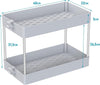 Scaffale Organizer sottolavello cestino per ripiano bagno portaoggetti