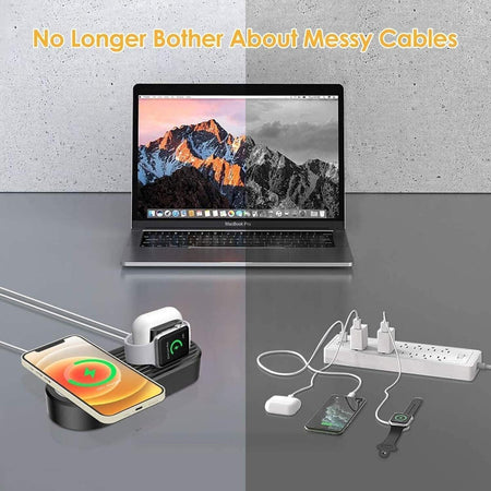 Caricabatterie rapido wireless compatibile con prodotti di marca Apple