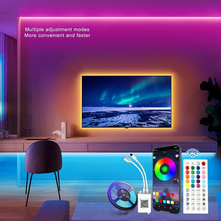 Strisce LED FUPT, (5 m) Strisce luminose intelligenti con telecomando