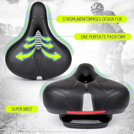 Sella per bicicletta HASAGEI Sella in gel comoda per bicicletta larga ergonomica