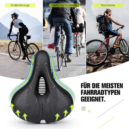 Sella per bicicletta HASAGEI Sella in gel comoda per bicicletta larga ergonomica