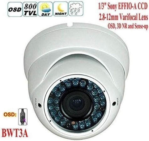 TELECAMERA DOME VARIFOCALE AHD 2.8-12mm IR 36 LED 1.3MPVIDEOSORVEGLIANZA