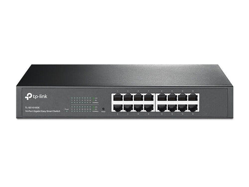 Switch Gigabit Easy-Smart Ethernet desktop a 16 porte TP-Link, custodia