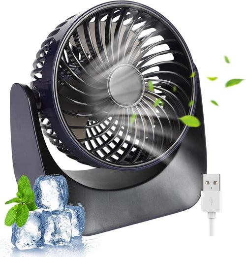 Ventilatore da tavolo USB con vento forte regolabile a 3 velocità