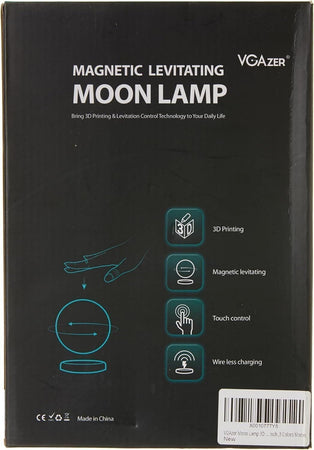 VGAzer 3D Stampa lampade a levitazione magnetica a luce lunare per la casa, deco
