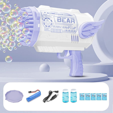 Pistola a bolle da 80 fori soluzione per bolle soffiatore di bolle automatico