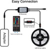 COOLAPA Striscia LED 6M, RGB Led Light Strip con 40 Tasti Telecomando IR, Musica