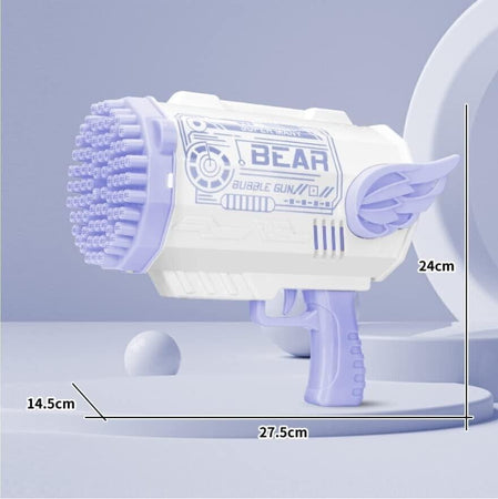 Pistola a bolle da 80 fori soluzione per bolle soffiatore di bolle automatico