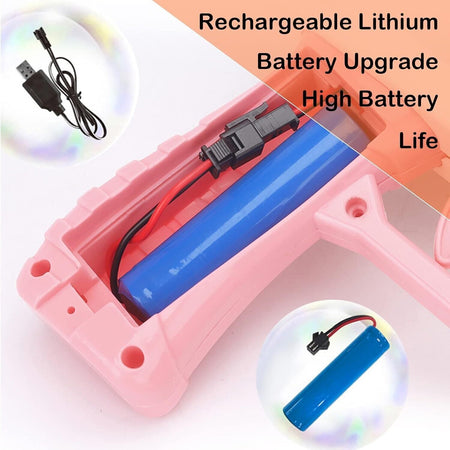 Pistola a bolle da 80 fori soluzione per bolle soffiatore di bolle automatico