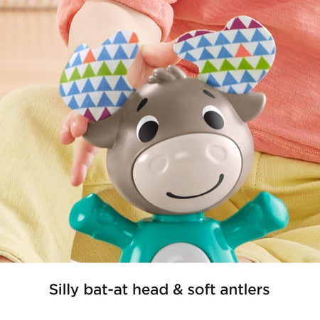 Fisher-Price - Parlamici Baby Moose Rocking Educational Toy with Lights and