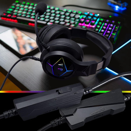 Venice Cuffie da Gaming Con Filo E Microfono Staccabile Con Controllo Del Volume
