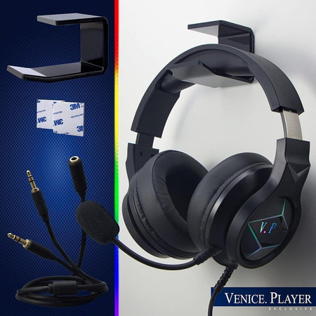Venice Cuffie da Gaming Con Filo E Microfono Staccabile Con Controllo Del Volume