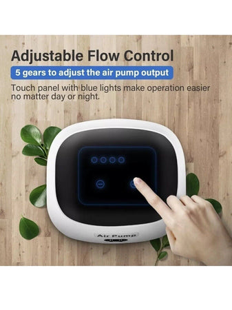 Pompa ad Aria per Acquario Simple deluxe con doppia Uscita del Flusso d'Aria