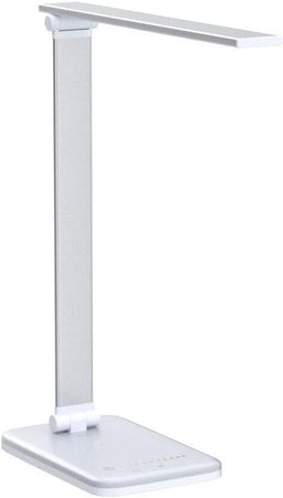 Lampada da Scrivania a LED con Ricarica Wireless e Porta di USB, Dimmerabile