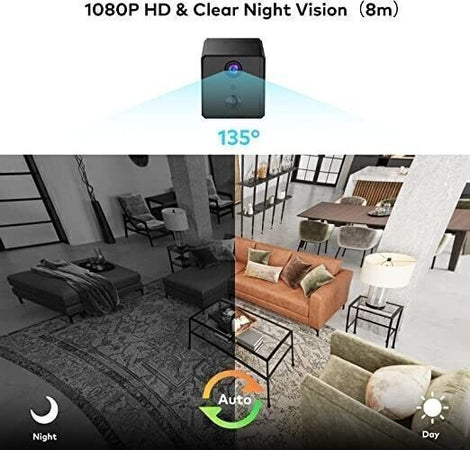 Telecamera Spia Microcamera 1080P Wifi Interno Senza Fili Visione notturna