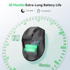 Mouse Wireless, 3200 DPI Ergonomico Mouse Senza Fili, 2.4 GHz Ricevitore