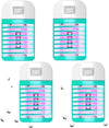 Set 4 Zanzariere Elettriche Insetticida Anti Zanzare Mosche,One-plug in Mosquito
