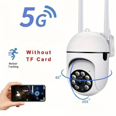 Telecamera di sorveglianza 1080P HD WIFI a 360°, Telecamera con sensore di