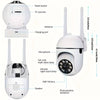 Telecamera di sorveglianza 1080P HD WIFI a 360°, Telecamera con sensore di