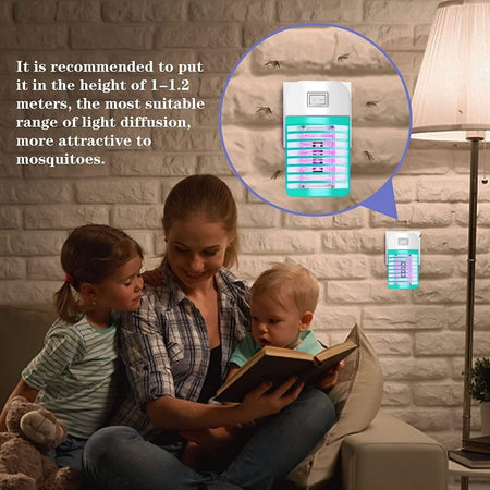 Set 4 Zanzariere Elettriche Insetticida Anti Zanzare Mosche,One-plug in Mosquito