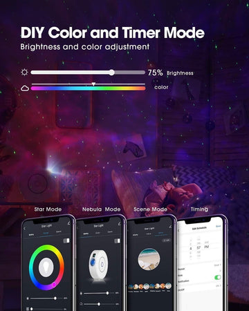 LED Lampada Proiettore Smart, Luce Notturna per Bambini, Proiettore Lampada