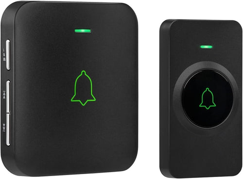 Campanello per porta wireless, mini, impermeabile, con 52 melodie, 5 livelli vol