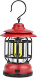 Lampada LED campeggio retrò lanterna ricaricabile USB luce portatile con gancio