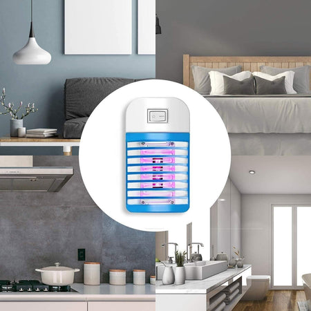 Lampada Antizanzare Elettrica Atossica e Sicura, Zanzariera Elettrica con Luce