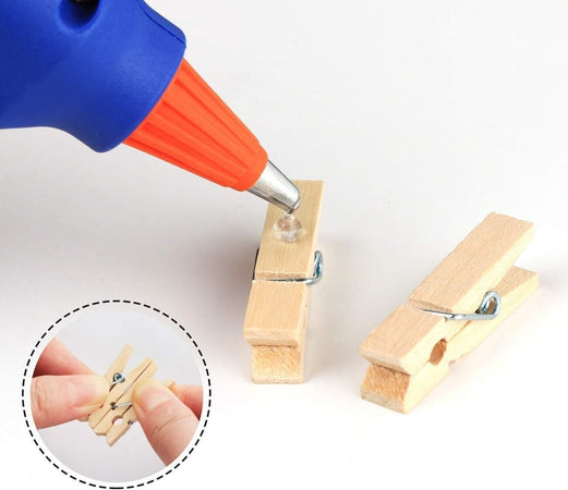 PENGPAI Mini pistola per colla a caldo con stick di colla da 60 pezzi