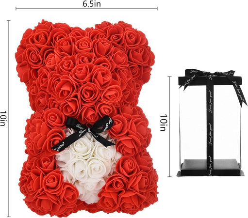 Orsacchiotto rosso con rose, regalo per donne, mamma, ragazze, regalo