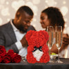 Orsacchiotto rosso con rose, regalo per donne, mamma, ragazze, regalo