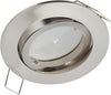 YanFeiYit 5 faretti da incasso a LED, rotondi, cromati opachi, 5 Watt, bianco