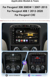 Android 12.0 Autoradio 2 Din Stereo per Peugeot 308 408 2010-2016 Car Tablet 9
