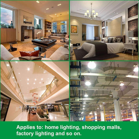 E40 50W Lampada LED SMD LEDs Lampadina AC 85-265V Bianco caldo 3000K