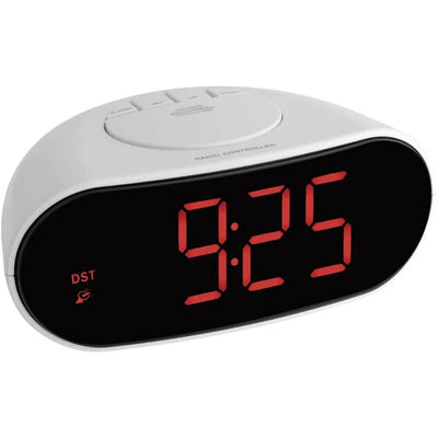 TFA Orologio sveglia da tavolo, Bianco