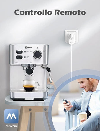 Presa Smart WiFi, Maxcio Presa Intelligente WiFi Italiana 16A, Energia Monitor