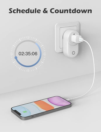Presa Smart WiFi, Maxcio Presa Intelligente WiFi Italiana 16A, Energia Monitor