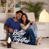 Better Together parole insegne al neon Luce al neon a led bianca calda Lettere
