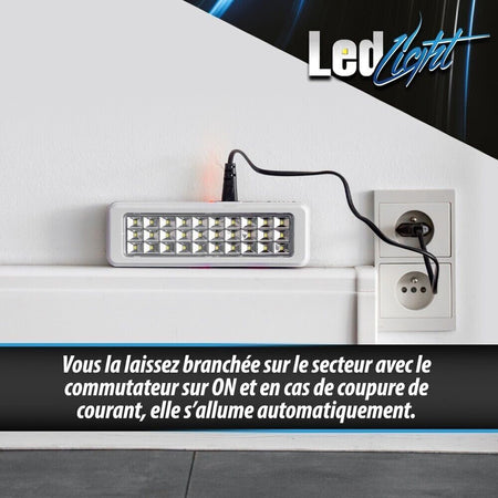 Lampada di emergenza 30 LED - anti blackout