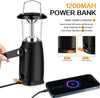 Lampada da campeggio a LED, lampada da campeggio, lampada solare a manovella USB