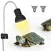 Lampada Riscaldante da 25 W con Supporto Lampada Basking UVA UVB