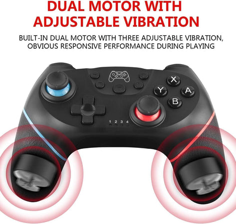 Controller compatibile con Nintendo Switch Wireless Bluetooth Dual Vibrazione
