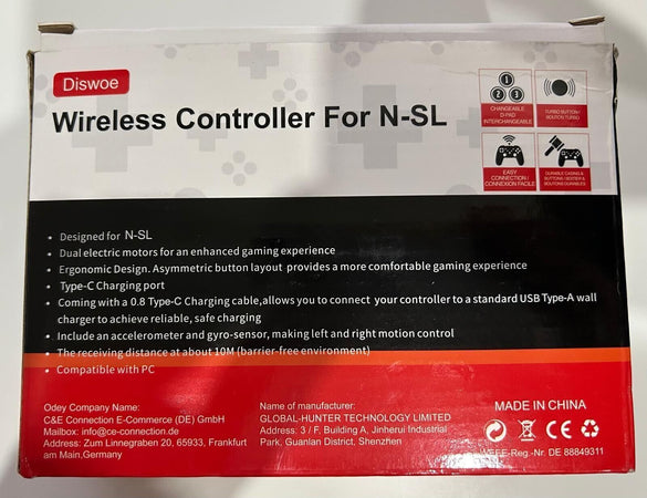 Controller compatibile con Nintendo Switch Wireless Bluetooth Dual Vibrazione