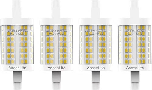 AscenLite R7S Lampadina LED 78MM, Luce Dimmerabile J78 Dimmerabile 15W
