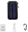 Caricabatterie Solare Solar Power Bank 20000Mah Impermeabile Portatile Di Backup