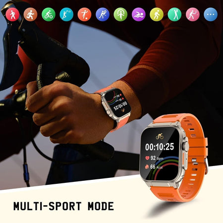 Smartwatch uomo Effettua Risponde Chiamate fitness tracker cardiofrequenzimetro