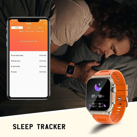 Smartwatch uomo Effettua Risponde Chiamate fitness tracker cardiofrequenzimetro