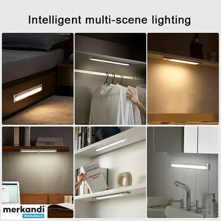 Luce LED con Sensore di Movimento Batteria Ricaricabile per Armadio Guardaroba
