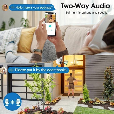 Telecamera IP Smart Home Mini HD1080P Wireless Wifi Lampadina Sicurezza